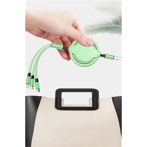Retractable 3 in 1 Multiple Charging Cord Holiday Travel - Retractable 3 in 1 Multiple Charging Cord Holiday Travel - Image 7 of 9