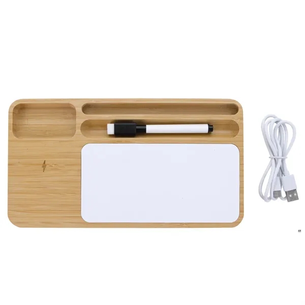 10W Bamboo Wireless Charger with Dry Erase Board - 10W Bamboo Wireless Charger with Dry Erase Board - Image 1 of 1