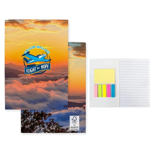 5" x 7" Perfect Paper Cover Sticky Notebook - 5" x 7" Perfect Paper Cover Sticky Notebook - Image 0 of 3