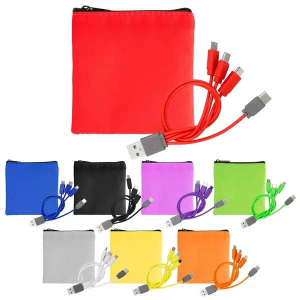 Colorful RPET Cable Pouch - Colorful RPET Cable Pouch - Image 2 of 19