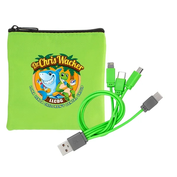 Colorful RPET Cable Pouch - Colorful RPET Cable Pouch - Image 5 of 19
