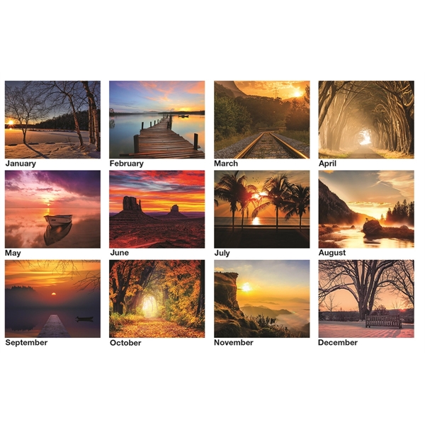 Serene Sunsets Tent Calendar - Serene Sunsets Tent Calendar - Image 1 of 1