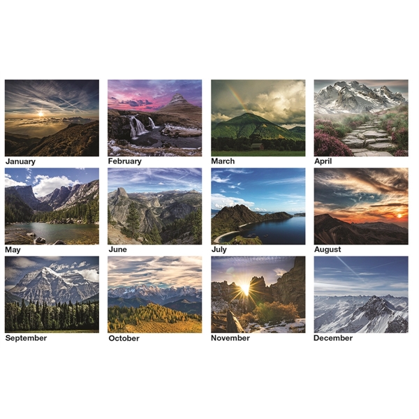 Peaceful Peaks Wall Calendar - Peaceful Peaks Wall Calendar - Image 2 of 2
