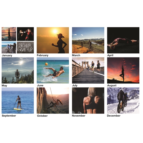 Active Lifestyle Wall Calendar - Active Lifestyle Wall Calendar - Image 2 of 2