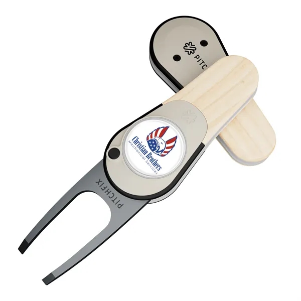 Pitchfix Woodie Golf Divot Repair Tool - Pitchfix Woodie Golf Divot Repair Tool - Image 4 of 15