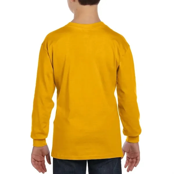 Gildan Youth Heavy Cotton™ Long-Sleeve T-Shirt - Gildan Youth Heavy Cotton™ Long-Sleeve T-Shirt - Image 5 of 12