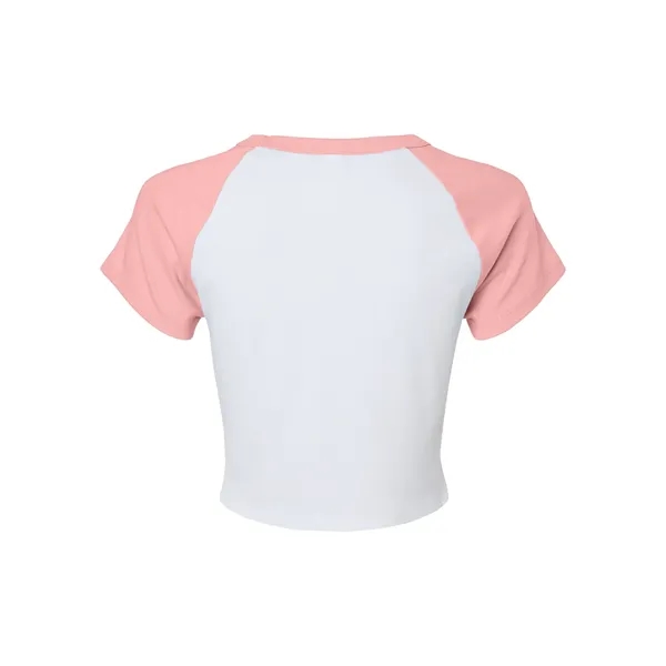 Bella + Canvas Ladies' Micro Ribbed Raglan Baby T-Shirt - Bella + Canvas Ladies' Micro Ribbed Raglan Baby T-Shirt - Image 32 of 58