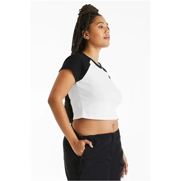 Bella + Canvas Ladies' Micro Ribbed Raglan Baby T-Shirt - Bella + Canvas Ladies' Micro Ribbed Raglan Baby T-Shirt - Image 35 of 58