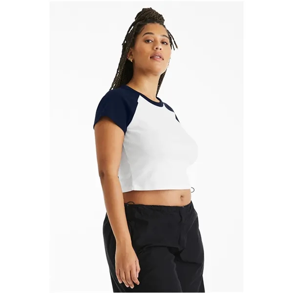 Bella + Canvas Ladies' Micro Ribbed Raglan Baby T-Shirt - Bella + Canvas Ladies' Micro Ribbed Raglan Baby T-Shirt - Image 40 of 58