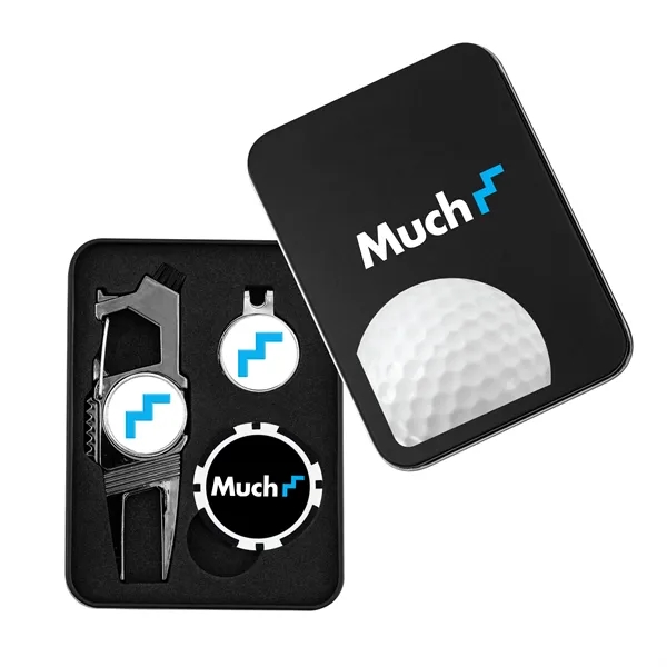 Golf n' Brew Divot Tool Set w/ Poker Chip - Golf n' Brew Divot Tool Set w/ Poker Chip - Image 1 of 7