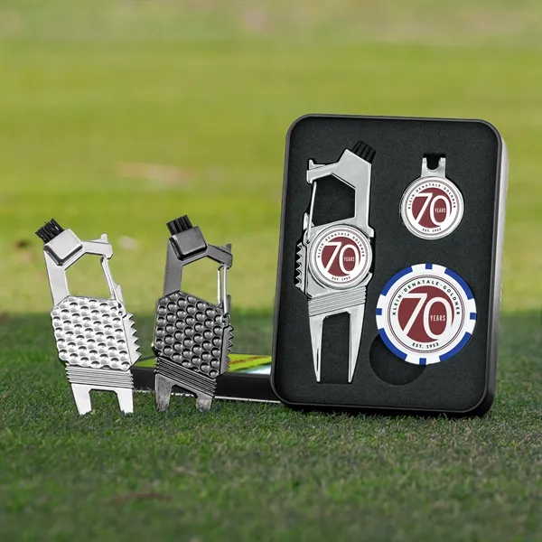 Golf n' Brew Divot Tool Set w/ Poker Chip - Golf n' Brew Divot Tool Set w/ Poker Chip - Image 3 of 7