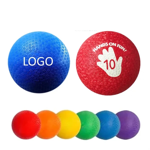 8.5'' 2-ply Rubber Playground Ball - 8.5'' 2-ply Rubber Playground Ball - Image 1 of 3