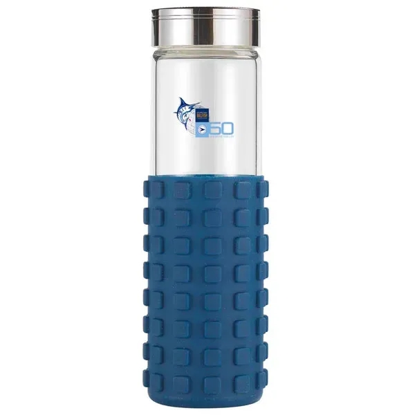 20 oz Silicone Grip Square Bottle - 20 oz Silicone Grip Square Bottle - Image 12 of 13