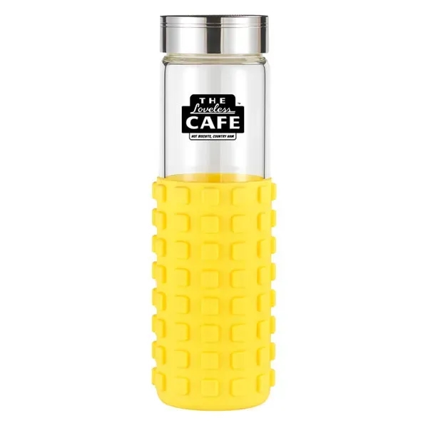 20 oz Silicone Grip Square Bottle - 20 oz Silicone Grip Square Bottle - Image 13 of 13