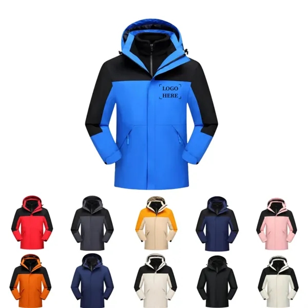 Detachable Windproof Snow Ski Jacket Winter Windbreaker - Detachable Windproof Snow Ski Jacket Winter Windbreaker - Image 0 of 12
