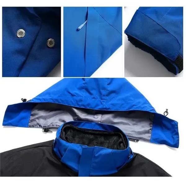 Detachable Windproof Snow Ski Jacket Winter Windbreaker - Detachable Windproof Snow Ski Jacket Winter Windbreaker - Image 1 of 12