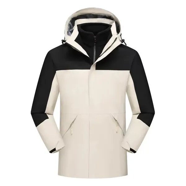 Detachable Windproof Snow Ski Jacket Winter Windbreaker - Detachable Windproof Snow Ski Jacket Winter Windbreaker - Image 7 of 12