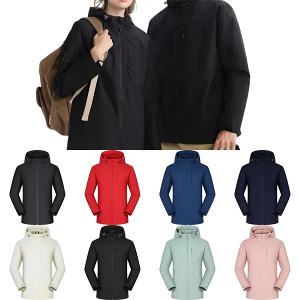 Lightweight Rain Jacket Waterproof Windbreaker for Men Women - Lightweight Rain Jacket Waterproof Windbreaker for Men Women - Image 0 of 11