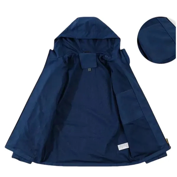 Lightweight Rain Jacket Waterproof Windbreaker for Men Women - Lightweight Rain Jacket Waterproof Windbreaker for Men Women - Image 9 of 11
