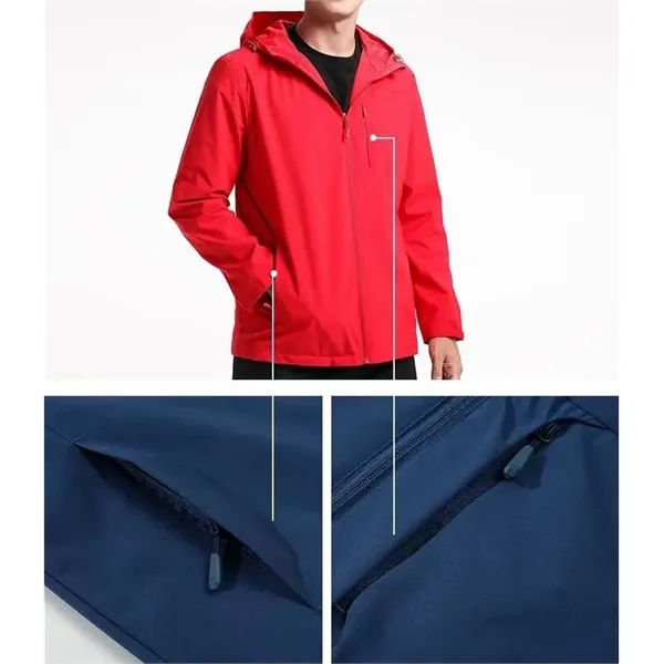 Lightweight Rain Jacket Waterproof Windbreaker for Men Women - Lightweight Rain Jacket Waterproof Windbreaker for Men Women - Image 10 of 11