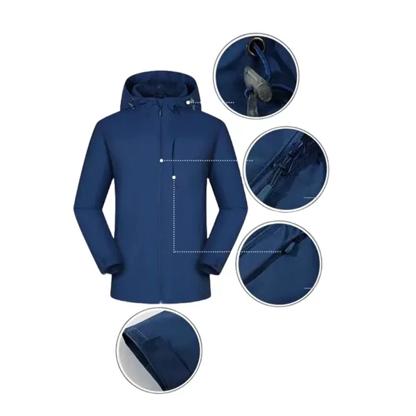 Lightweight Rain Jacket Waterproof Windbreaker for Men Women - Lightweight Rain Jacket Waterproof Windbreaker for Men Women - Image 11 of 11