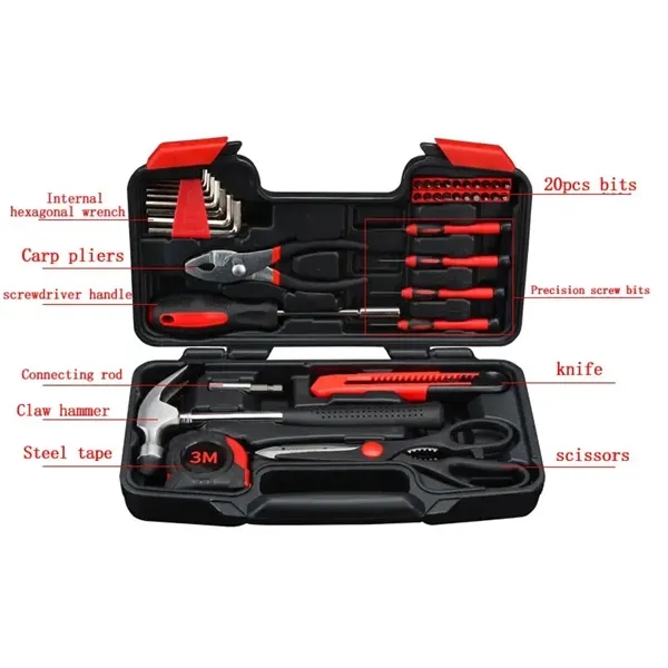 39pcs Tool Kit with Portable Toolbox - 39pcs Tool Kit with Portable Toolbox - Image 5 of 6