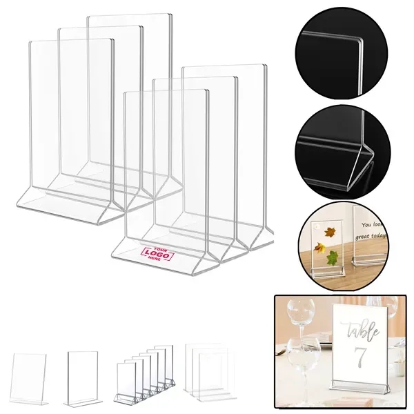 Clear Acrylic Sign Holder - Clear Acrylic Sign Holder - Image 0 of 5
