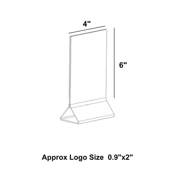 Clear Acrylic Sign Holder - Clear Acrylic Sign Holder - Image 1 of 5