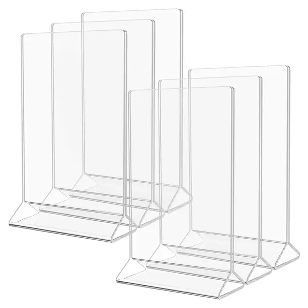 Clear Acrylic Sign Holder - Clear Acrylic Sign Holder - Image 3 of 5