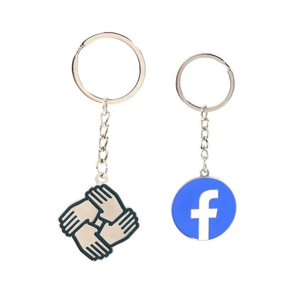 1.25" Soft Enamel Key Chain 1 Sided - 1.25" Soft Enamel Key Chain 1 Sided - Image 0 of 1