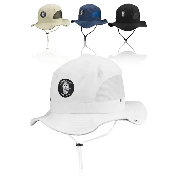 Bucket Hat with Mesh Sides - Bucket Hat with Mesh Sides - Image 0 of 5