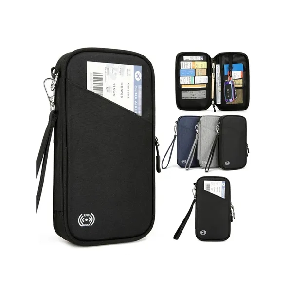RFID PASSPORT HOLDER ORGANIZER - RFID PASSPORT HOLDER ORGANIZER - Image 1 of 11