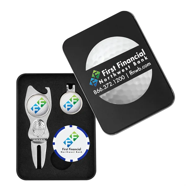 Contour Golf Divot Tool Gift Set w/ Poker Chip - Contour Golf Divot Tool Gift Set w/ Poker Chip - Image 0 of 7
