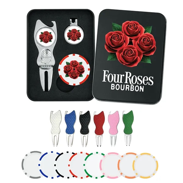Contour Golf Divot Tool Gift Set w/ Poker Chip - Contour Golf Divot Tool Gift Set w/ Poker Chip - Image 2 of 7