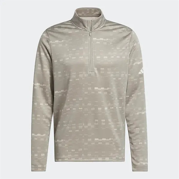 Adidas Core Printed Quarter Zip Pullover - Adidas Core Printed Quarter Zip Pullover - Image 2 of 5