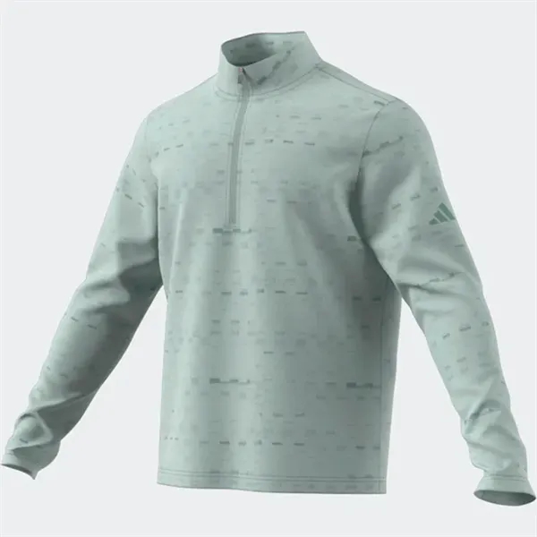 Adidas Core Printed Quarter Zip Pullover - Adidas Core Printed Quarter Zip Pullover - Image 3 of 5