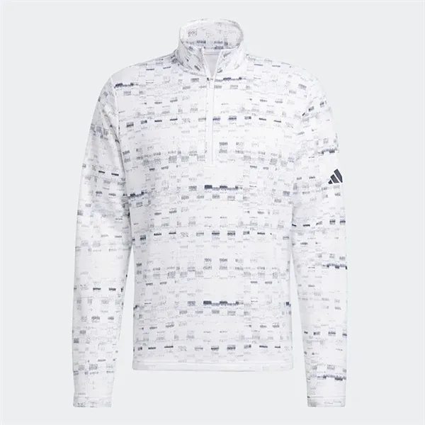 Adidas Core Printed Quarter Zip Pullover - Adidas Core Printed Quarter Zip Pullover - Image 4 of 5