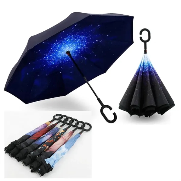Inverted Reverse Upside Down Umbrella - Inverted Reverse Upside Down Umbrella - Image 0 of 2