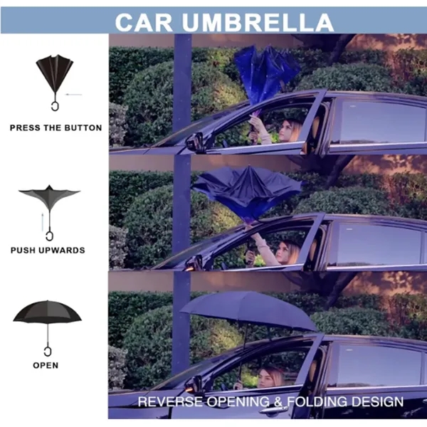 Inverted Reverse Upside Down Umbrella - Inverted Reverse Upside Down Umbrella - Image 2 of 2