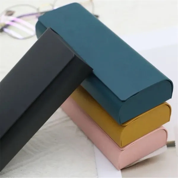 Portable Hard Shell PU Leather Eyeglass Case - Portable Hard Shell PU Leather Eyeglass Case - Image 1 of 3