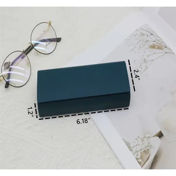 Portable Hard Shell PU Leather Eyeglass Case - Portable Hard Shell PU Leather Eyeglass Case - Image 2 of 3