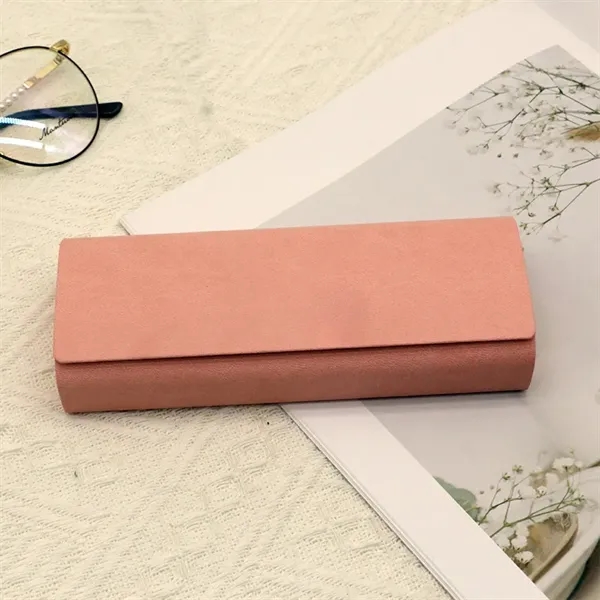 Portable Hard Shell PU Leather Eyeglass Case - Portable Hard Shell PU Leather Eyeglass Case - Image 3 of 3