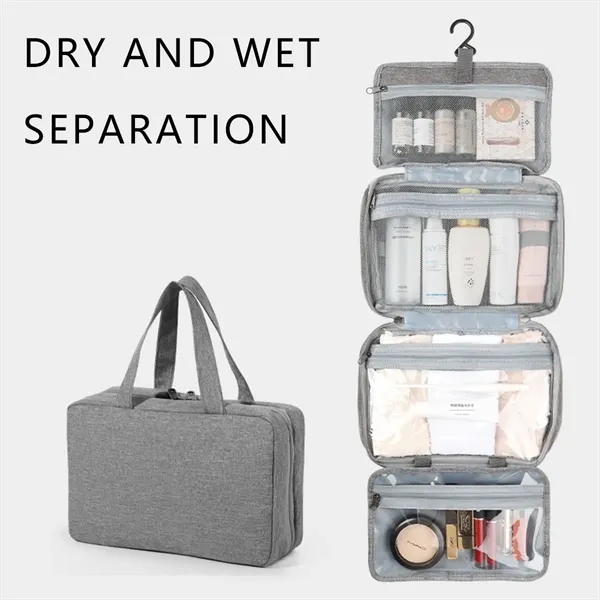 Waterproof Travel Four-Fold Toiletry Bag - Waterproof Travel Four-Fold Toiletry Bag - Image 3 of 4