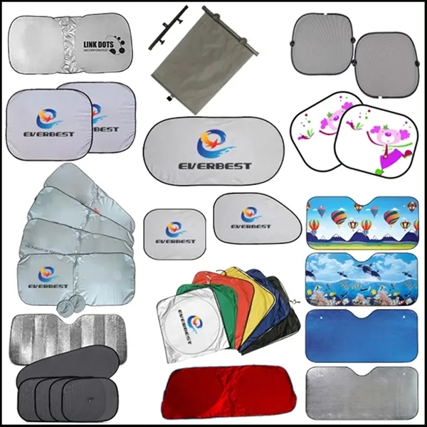 Custom Folding Car Sunshade - Custom Folding Car Sunshade - Image 2 of 2