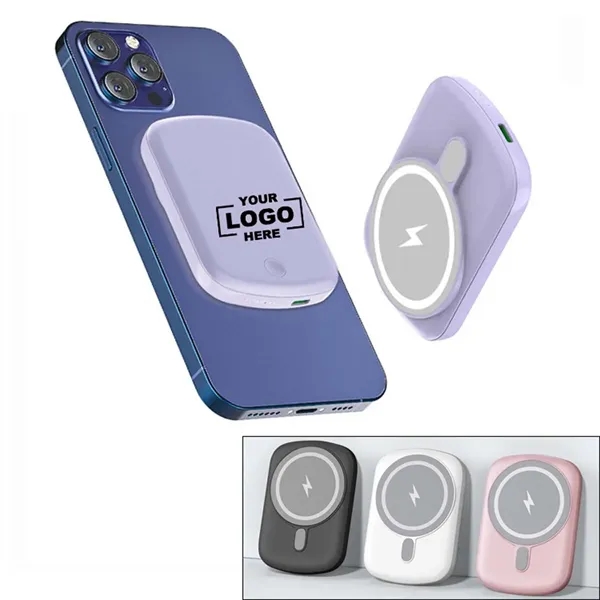 10000mAh Magnetic Wireless Charger Power Bank - 10000mAh Magnetic Wireless Charger Power Bank - Image 0 of 4