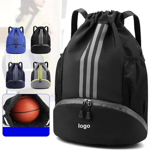 Drawstring Sports Basketball Training Bag - Drawstring Sports Basketball Training Bag - Image 0 of 2
