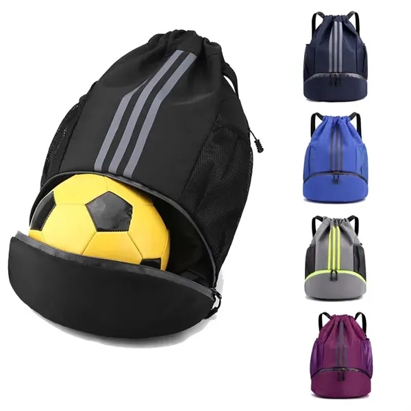 Drawstring Sports Basketball Training Bag - Drawstring Sports Basketball Training Bag - Image 1 of 2