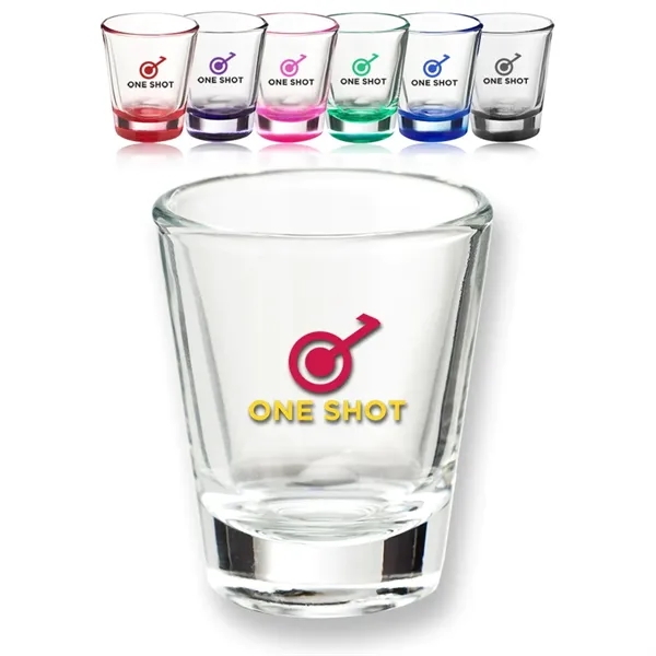 Custom 1.75 oz. Shot Glass w/ optional Bottom Color - Custom 1.75 oz. Shot Glass w/ optional Bottom Color - Image 0 of 7