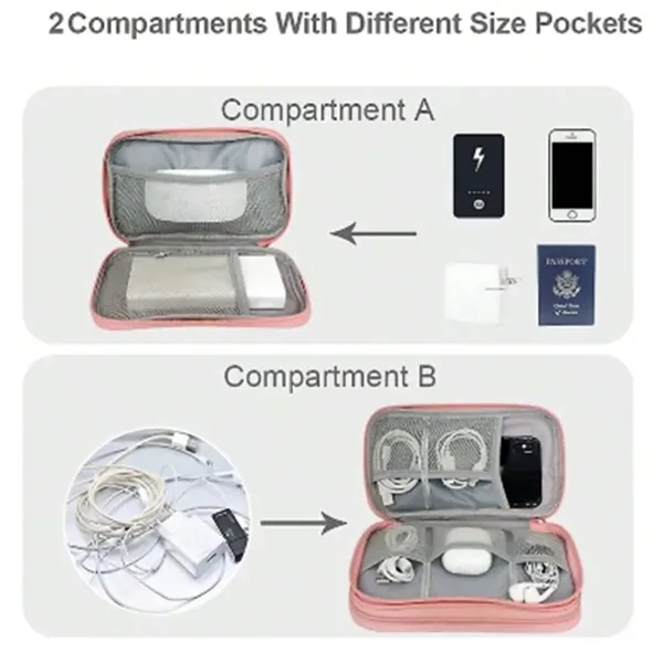 Double Layer Waterproof Digital Accessories Storage Bag - Double Layer Waterproof Digital Accessories Storage Bag - Image 3 of 5