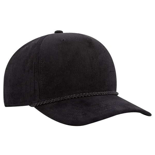 5 Panel Mid Profile Corduroy Baseball Cap